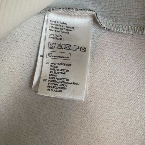 H&M Bold Abstract Color Block 3/4 Sleeve Tunic Shift Dress 6 Scuba orange black - Picture 6 of 14